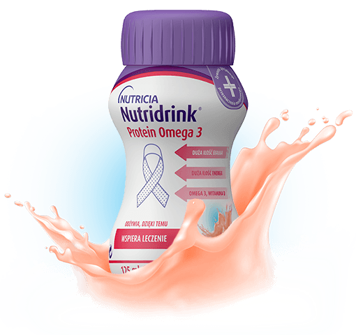 Nutridrink Protein Omega 3 smak mango-brzoskwinia dostępny w aptekach Cefarm